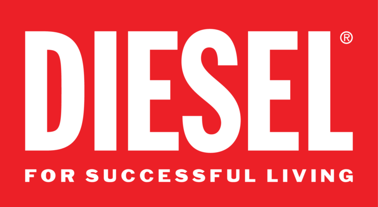 Diesel logo with tagline