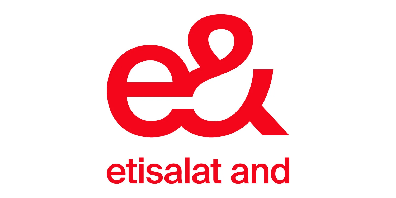Red logo with 'etisalat and'