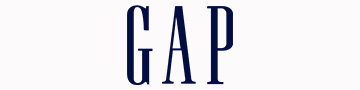GAP brand logo in blue